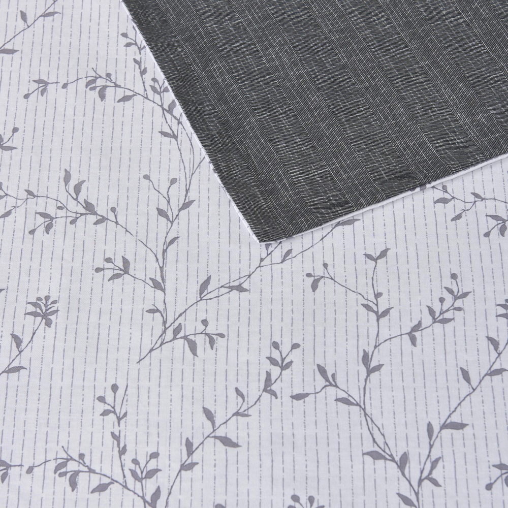 Комплект постільної білизни Marmaris 2 сірий із білим La Nuit