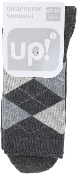 Шкарпетки UP! (Underprice) р. 27-29 темно-сірий 1 пар 