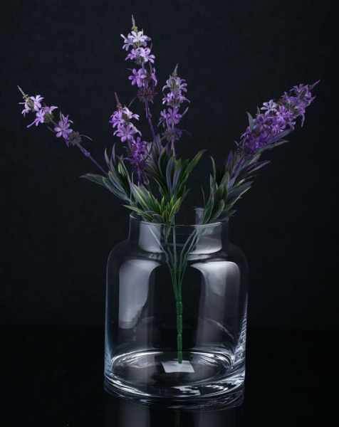 Ваза скляна прозора Банка 17x20 см