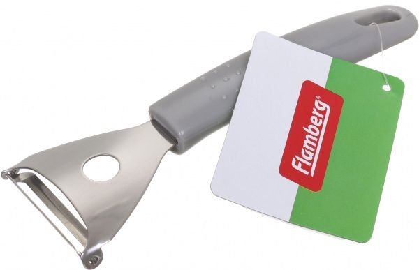 Нож для чистки овощей горизонтальный серый Flamberg