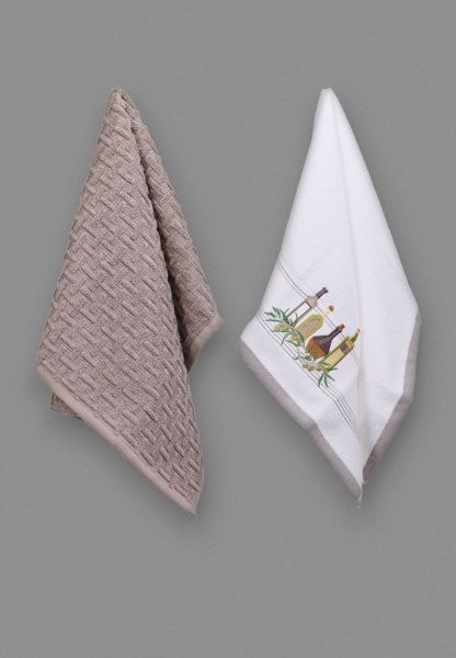 Набір рушників кухонних La Nuit Fiesta 2 шт. 40x60 см La Nuit білий-кольоровий 