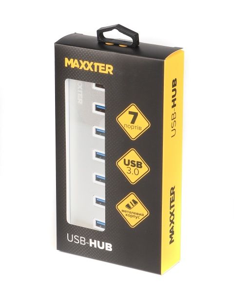 USB-хаб Maxxter HU3A-7P-01 USB 3.0 Type-A на 7 портов