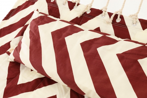 Гамак стеганый Абстракция 140x200 см бордовый 