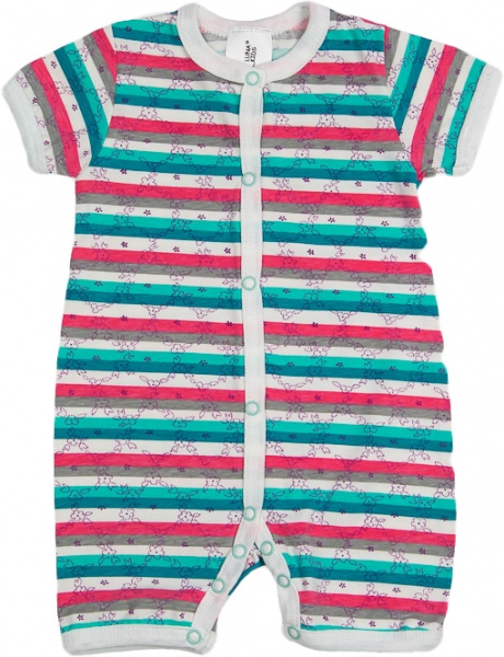 Пісочник для дівчинки Luna Kids в смужку р.68 ментоловий 