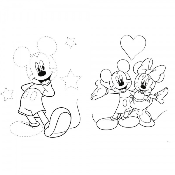 Пазл Trefl 4 супер максі двосторонні Disney Міккі на ярмарку 41005