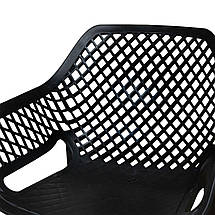 Стілець пластиковий Bica Aria 82x60x58 см графіт