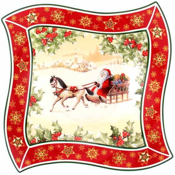 Блюдо кругле 986-077Christmas Collection Lefard 