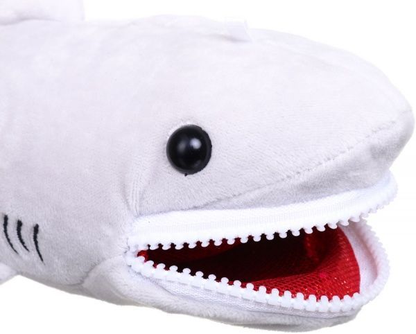 Пенал шкільний Акула NINGBO JOHNSHEN STATIONERY CO.,LTD сірий