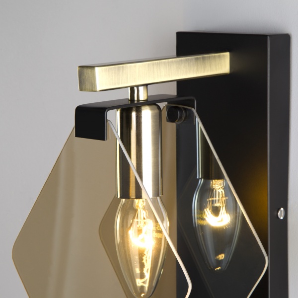 Бра Strotskis Aragon 1x60 Вт E14 бронза/черный 60116/1 (чорний) 