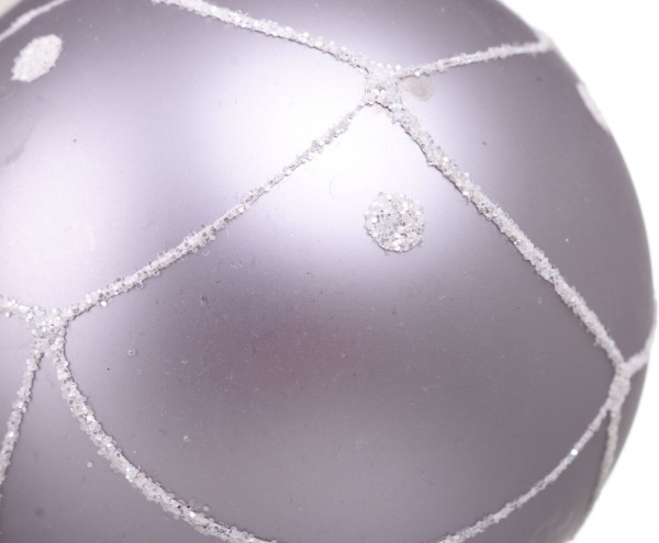 Шар новогодний орнамент d 80 мм в ассортименте .0182