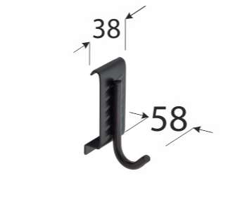 Крюк гаражный SGH10 58х38 мм