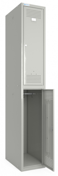 Шкаф для одежды (локеры) Меткас 300/1-2 секция 1 секция 2 дверцы 