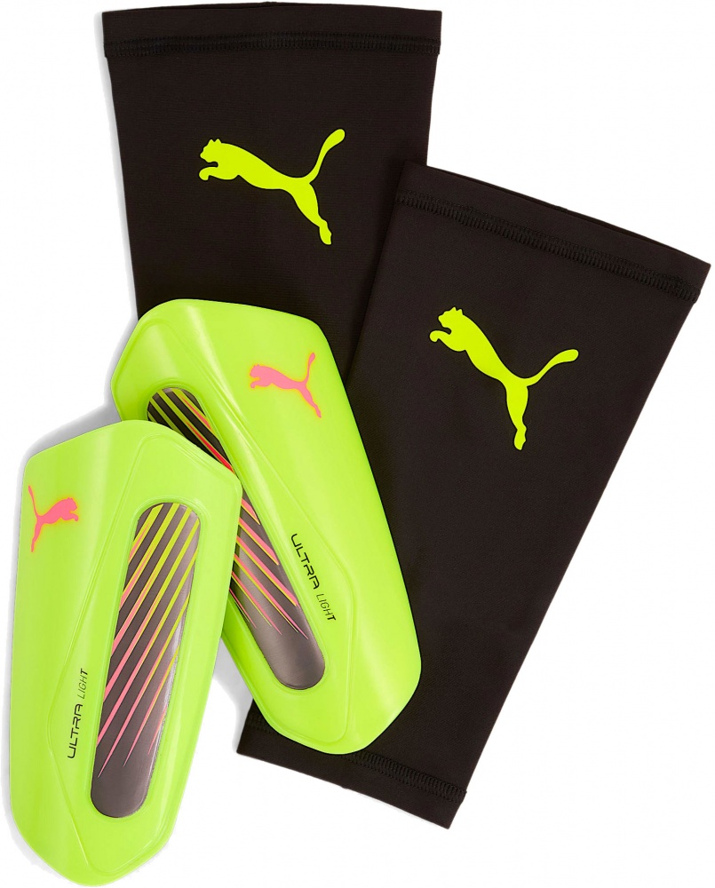 Щитки футбольні Puma Ultra Light Sleeve р.S жовтий 03098902