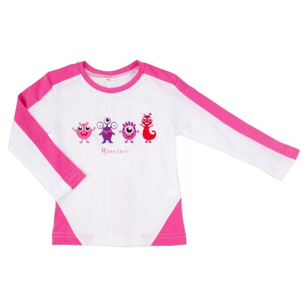 Футболка з довгим рукавом Danaya р.104 білий із малюнком 173H/18 