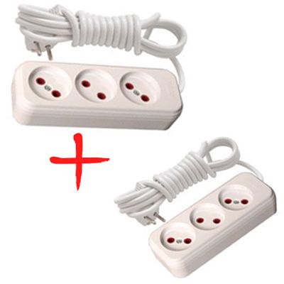 Удлинитель Lezard Lila 3 гнезда 3 м + удлинитель Lezard Lila 3 гнезда 2 м