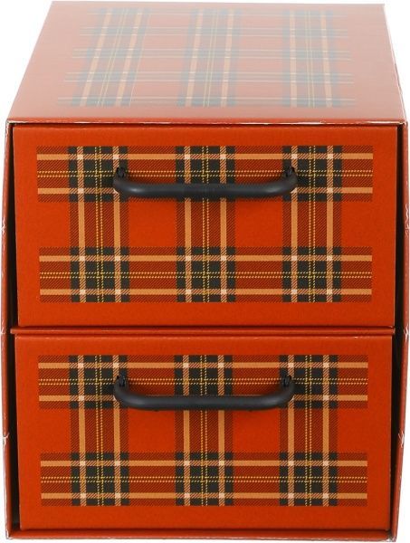 Комод картонний Miss Space Клітинка 2 відділення червоний