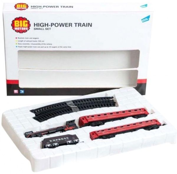 Ігровий набір Big Motors Залізниця з 3 вагонами 19033-4