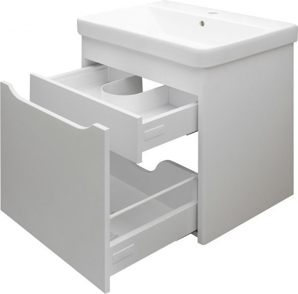 Тумба підвісна Botticelli Livorno-60 з умивальником Luxury-60