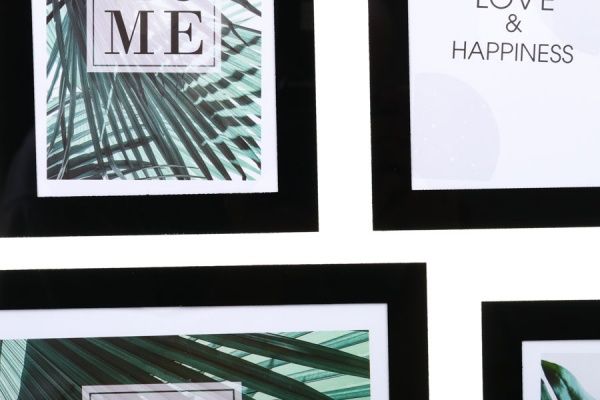 Рамка для фото Koopman коллаж 57х57х3 см черный 