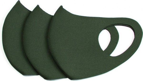 Маска Grandtex неопренова багаторазова хакі р. М 3 шт.