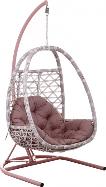 Крісло-кокон Цитрус плетіння ромб прованc