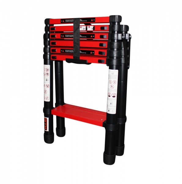 Драбина-стрем’янка GTM телескопічна двостороння 6сх 2 м KME5067B 