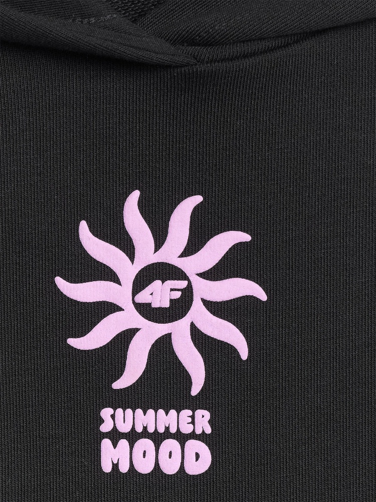 Толстовка 4F SWEATSHIRT F2297 4FJWSS26TSWSF2297-20S р.146 чорний