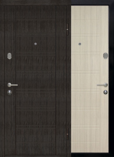 Двері вхідні TM Riccardi Лагуна Стандарт дуб вибілений 2050х960мм праві