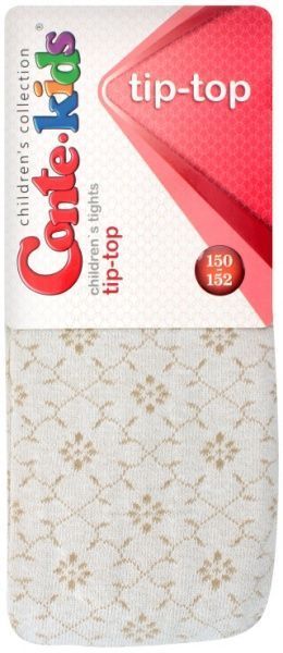Колготки детские Conte-Kids TIP-TOP 413 р.150-152 молочный 
