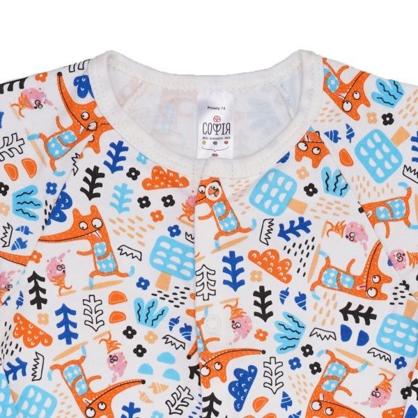 Человечек ТМ Софія Foxes р.74 желтый/белый 120274 