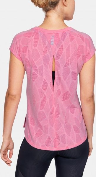 Футболка Under Armour UA W Streaker 2.0 Shift Short Sleeve 1350070-691 M рожевий