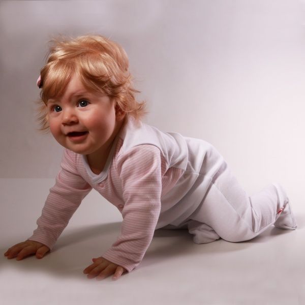 Человечек Lucky tots р.68 белый с розовым 1713.3 