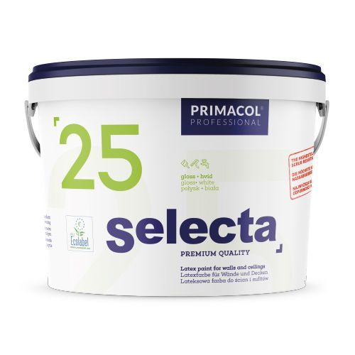 Краска интерьерная латексная PRIMACOL DECORATIVE Selecta 25 Base C глянец база под тонировку 0,9л 