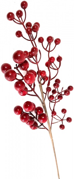 Декорация новогодняя Dalian Everglory ветка с ягодами 60 см EYZ9-H20219 