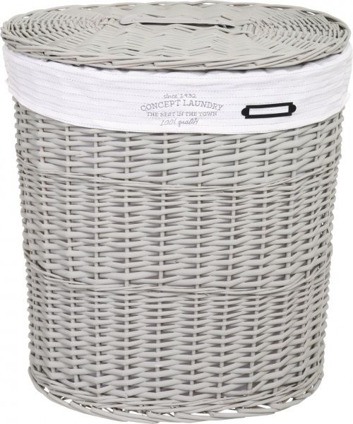 Кошик плетений Tony Bridge Basket з текстилем 51х37х56 см HQN20-4CD-1 