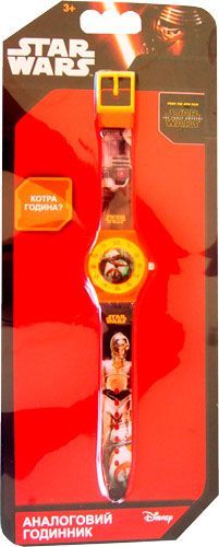 Годинник дитячий TBL Зоряні війни помаранчевий аналоговий SW35233