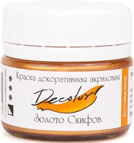 Акрил для декора Золото Скифов 50 мл Деколор ТАИР