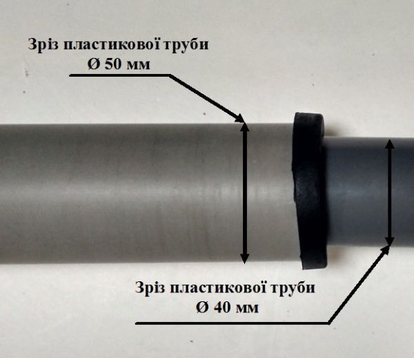 Редукція Water-Gum ущільнювальна гумова d46/40