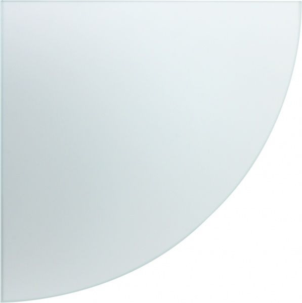 Полка стеклянная радиусная 350x350 мм прозрачный 