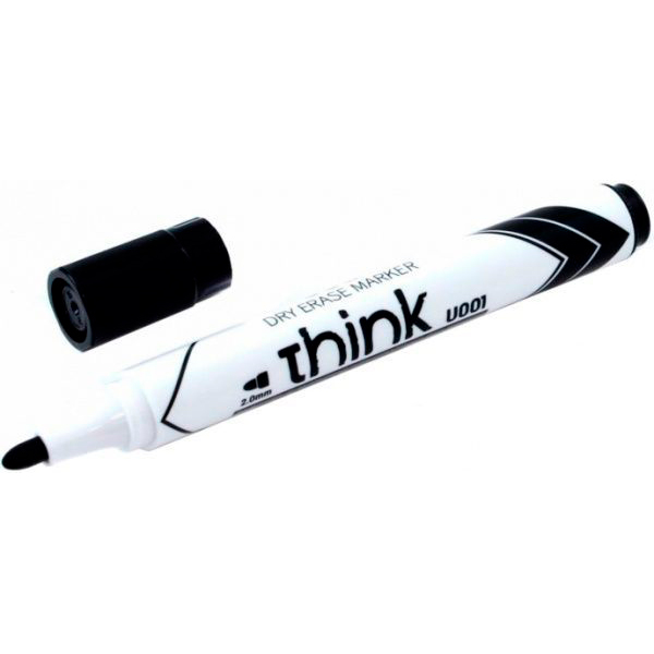 Маркер для белой доски Deli Think 2 мм EU001 20 черный 