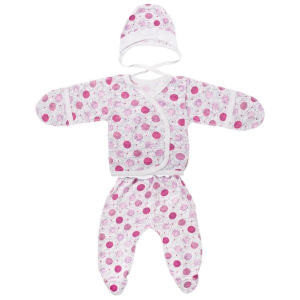 Комплект для девочек Габби Лелека-2 молочный р.56 