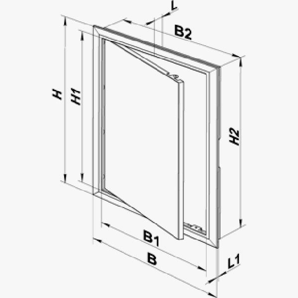 Дверцы ревизионные Домовент пластиковые Д 150x150