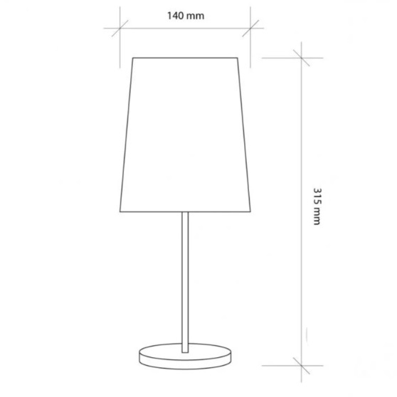 Настольая лампа декоративная Action 1-L 1xE14 серый