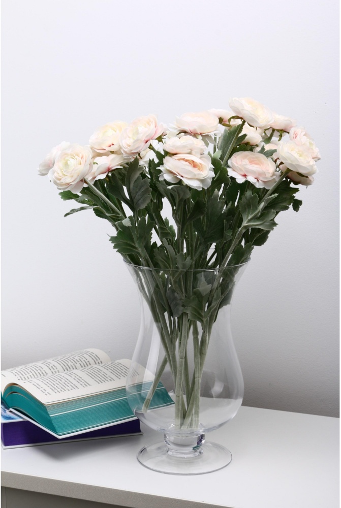 Ваза на ніжці Wrzesniak Glassworks Тюльпан скляна 15-342 30 см прозора