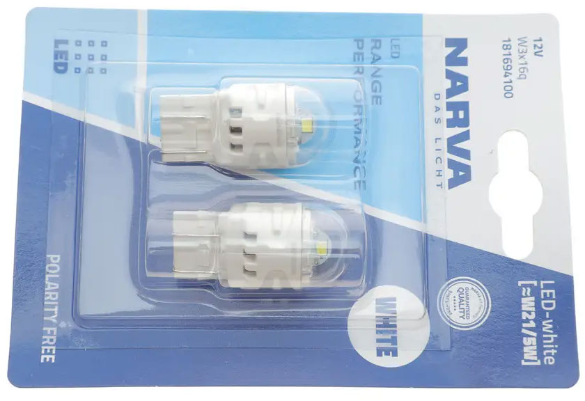 Автолампа ксеноновая Narva LED Range Performance W21/5W 2,4 Вт шт.(NV 18169.2B)