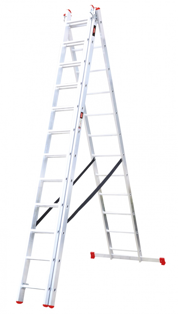 Лестница 3-секционная универсальная BauGut Meister 3T 3x12