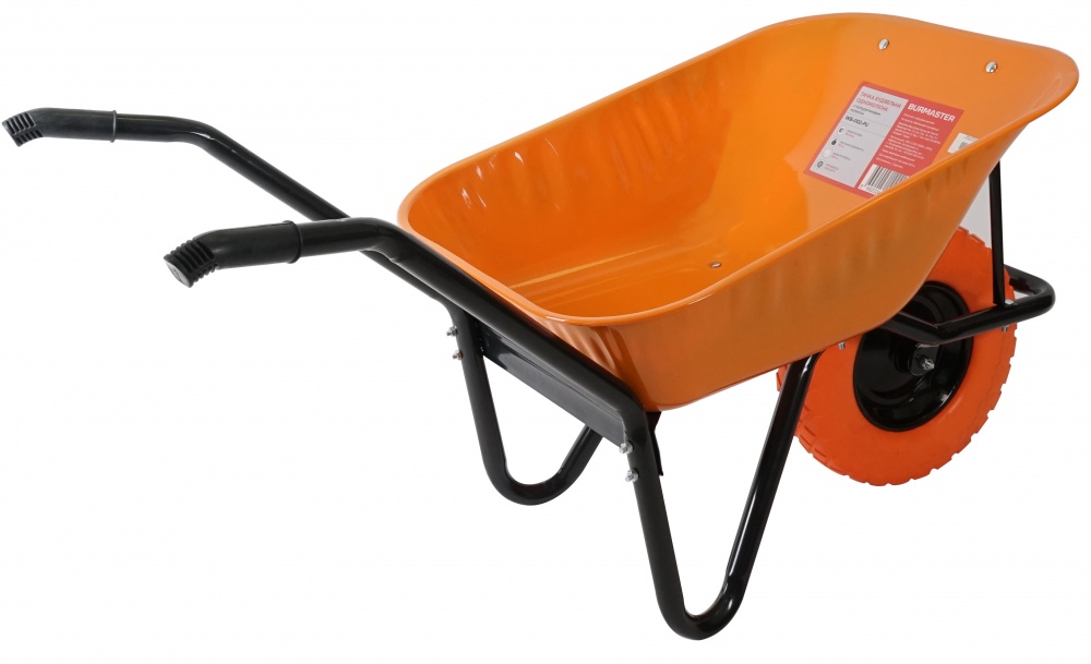 Тачка строительная Burmaster 85 л до 150 кг с полиуретановым колесом (WB-002-PU)