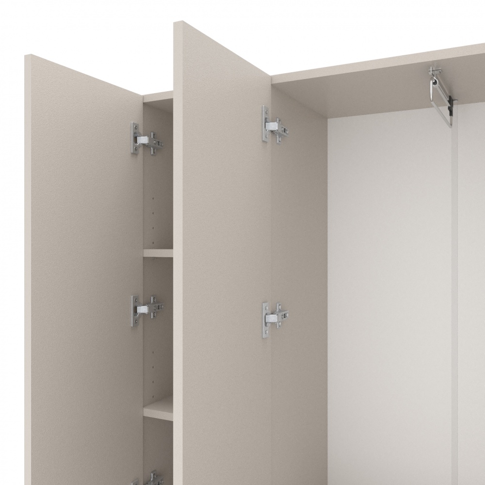 Шкаф Metkas Home MB001 6д ЛДСП 2130х900х350 мм кашемир / дуб артизан / кашемир