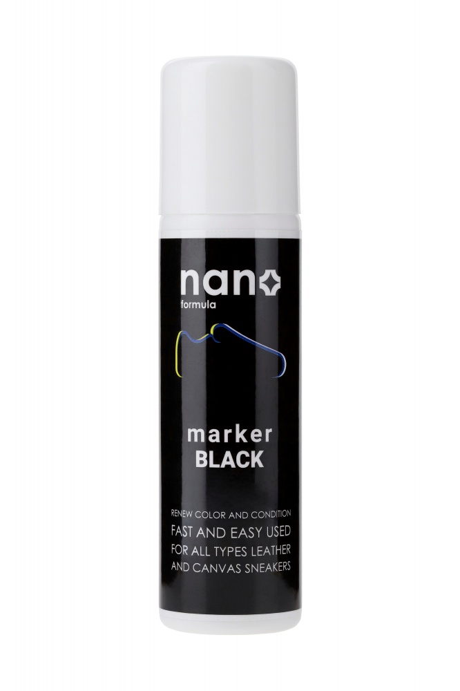 Крем-маркер для обуви Marker Black Nano Formula черный 75 мл
