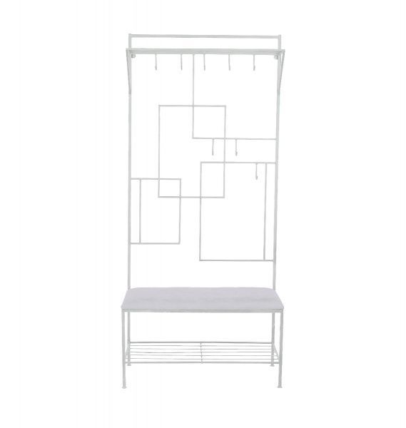 Вешалка для одежды Метал Арт Мадрид 900х400х2000 мм белый